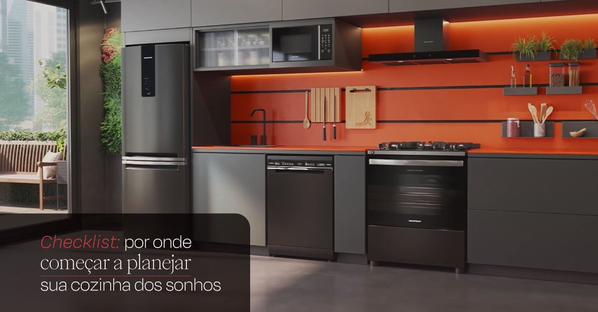 Geladeira Brastemp Duplex Smart, Lava-louças Brastemp 15 serviços e Fogão Brastemp de Embutir 5 Bocas Inox — disponíveis na Cook Eletroraro.